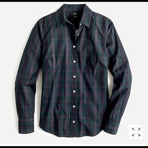 J Crew stretch perfect shirt in Black Watch tartan